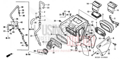 FILTRE A AIR XR250RV de 1997